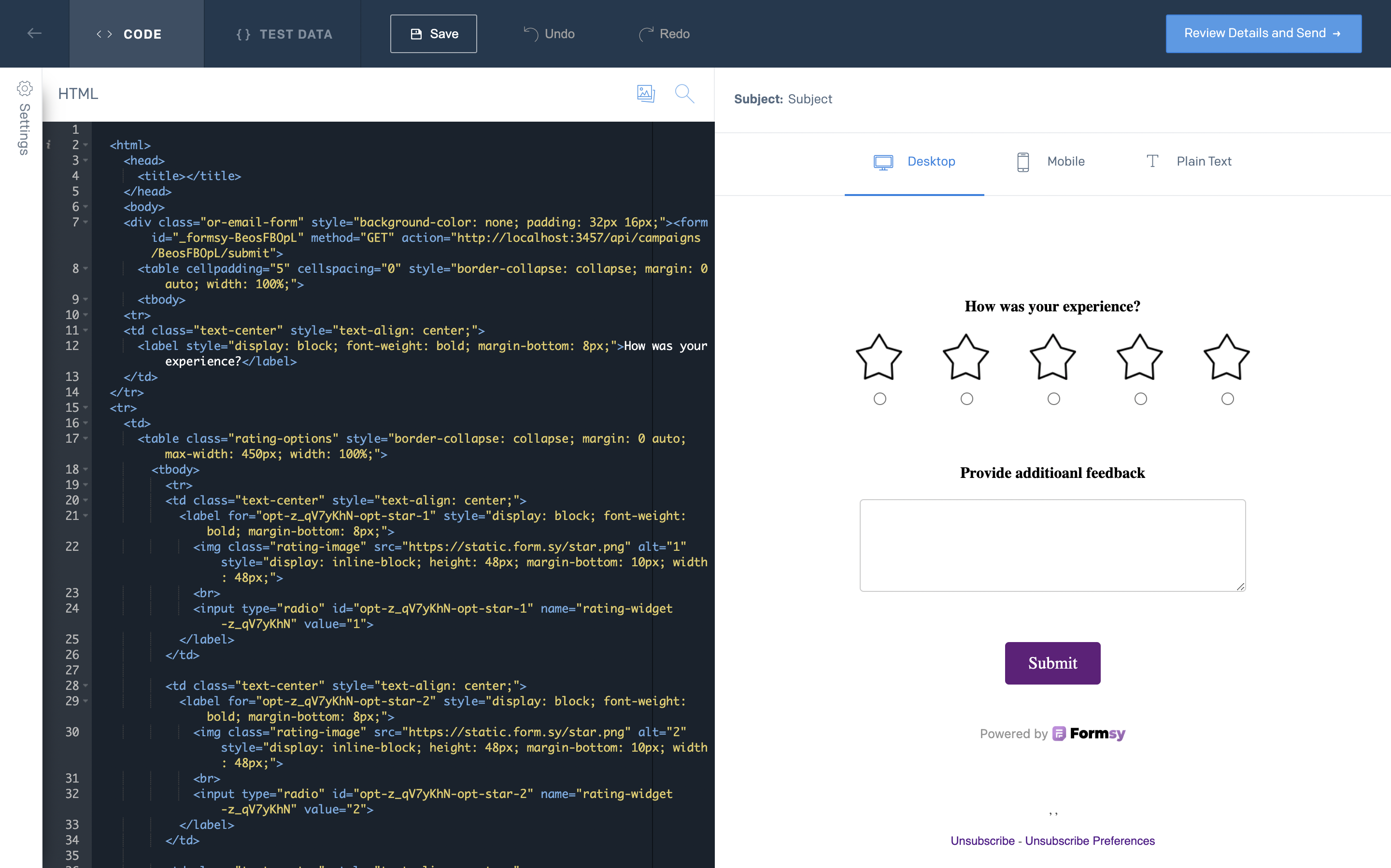 Code SendGrid