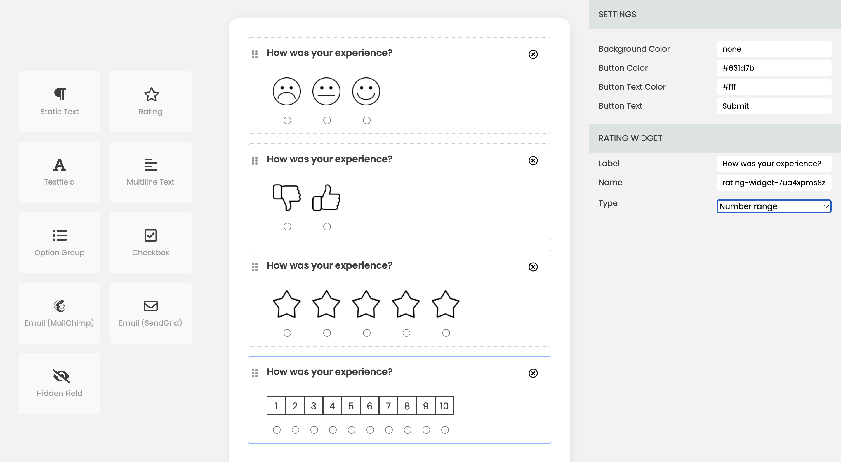 Rating Widget